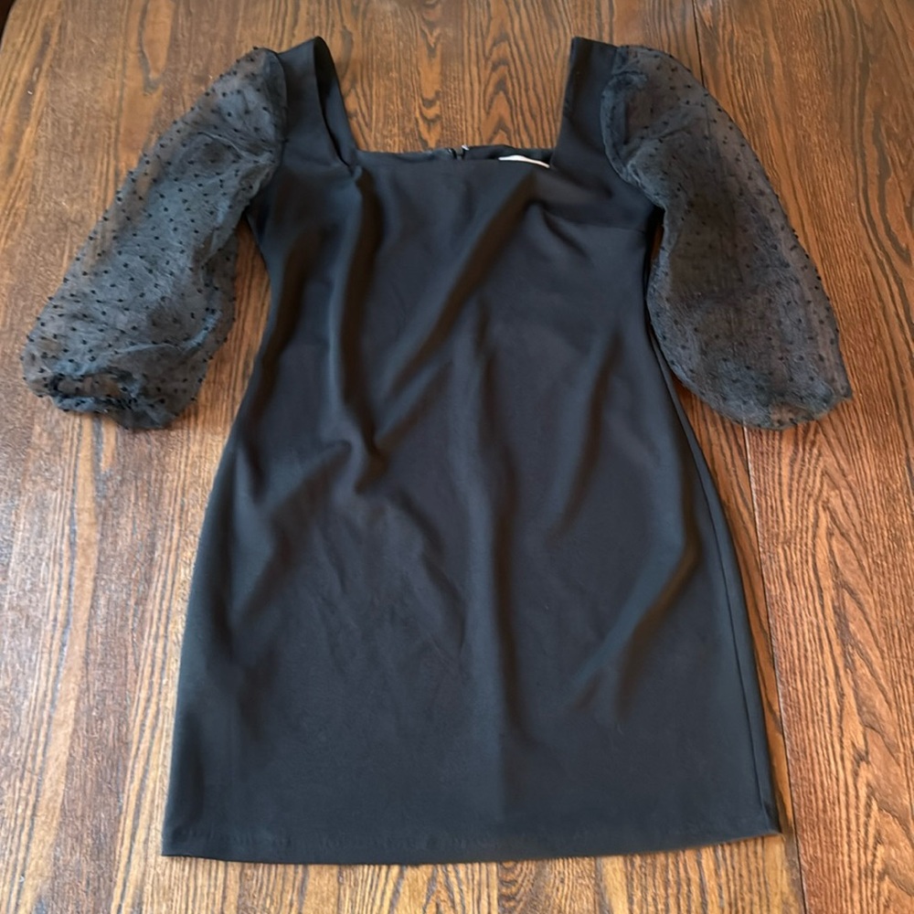 BCBG black dress S - like new